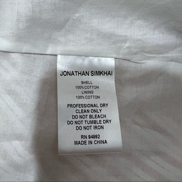 Jonathan Simkhai Janet Striped Open Back Cut-out Maxi Shirtdress Size 10 NWT - Picture 16 of 16